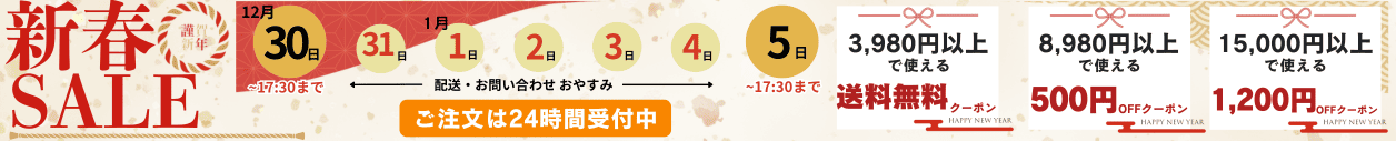 新春SALE最大1200円OFFクーポン配布