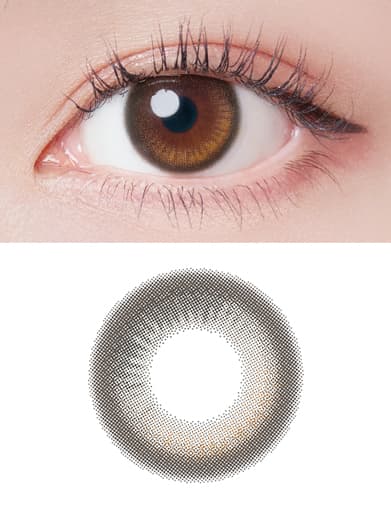 キム・ミンジュイメージモデルカラコン「ワナフ（WANAF）」グリムシアー