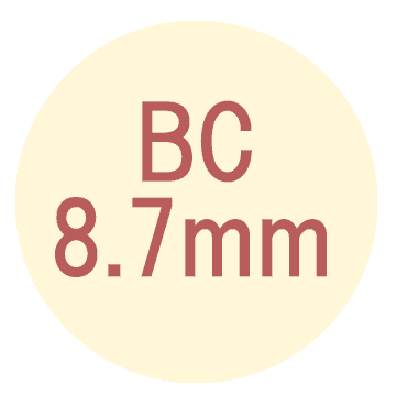 ベースカーブBC8.7mm