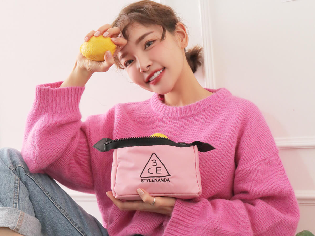3CE PINK RUMOUR POUCH_SMALL