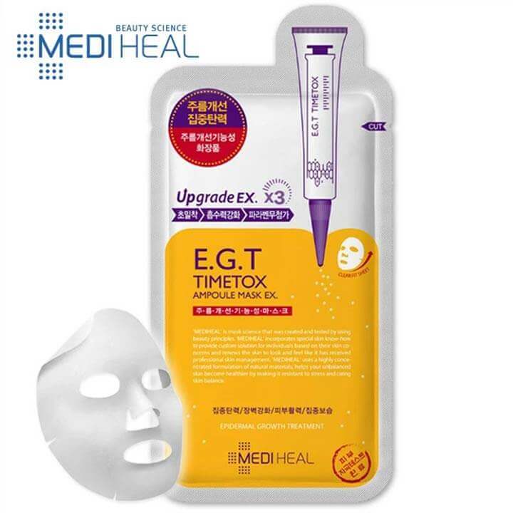  【MEDIHEAL】E.G.T TIMETOXアンプルマスクEX(1枚)　韓国マスクパック　メディヒール