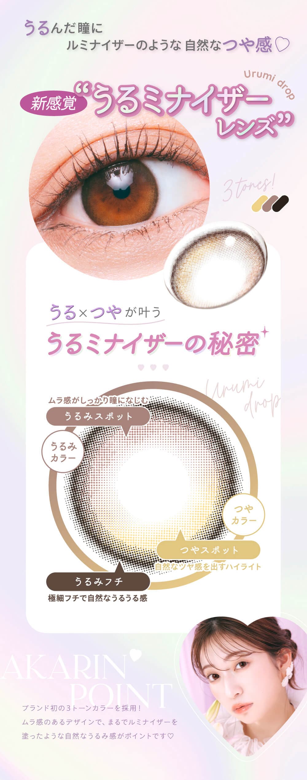 吉田朱里（あかりん）プロデュースカラコンのメロット（melotte）