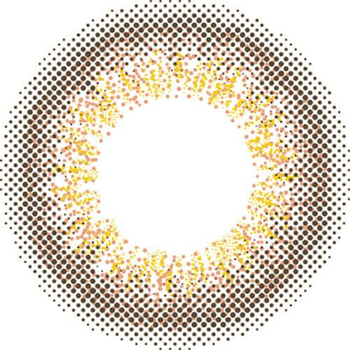 キャメルブラウン-レンズ画像-ルースシフォンZERU 2ウィーク
