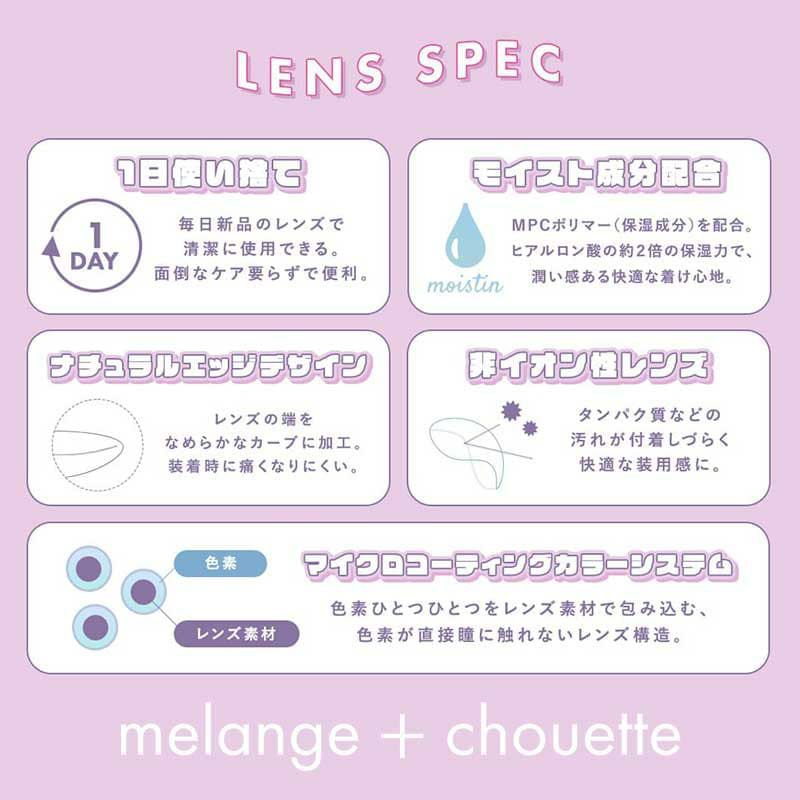 メランジェシュエット ワンデーモイストイン 10枚イメージ画像