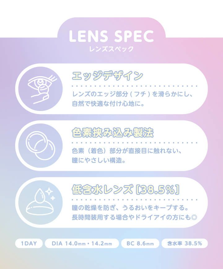 Glam up ワンデー10枚入商品説明2
