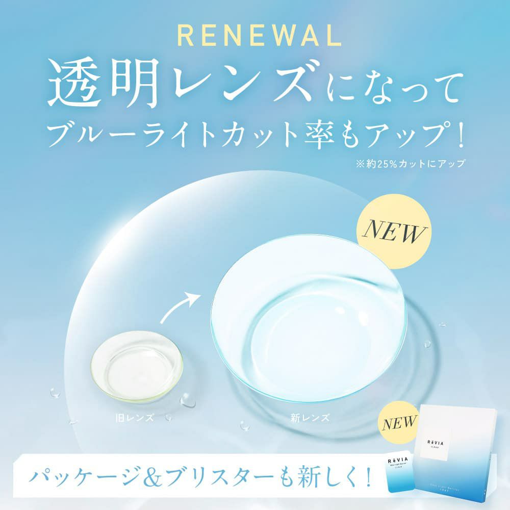レヴィアブルーライトバリアワンデークリア30枚-ReViA-LESSERAFIM-ルセラフィム-ルセラ-キムチェウォン-ブルーライトカット