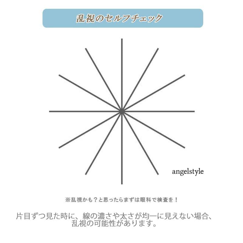 乱視セルフチェック