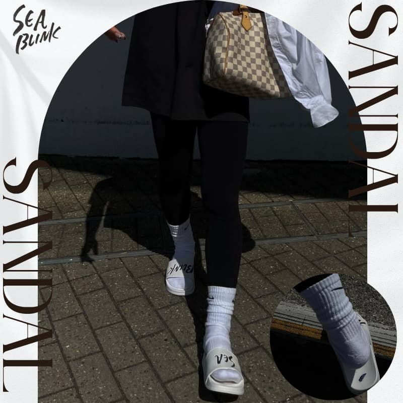 SEA BLINK ロゴスライドサンダル