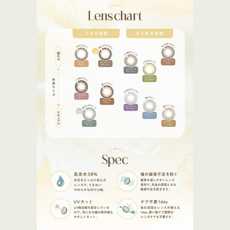 エンジェルカラーバンビヴィンテージ10枚入