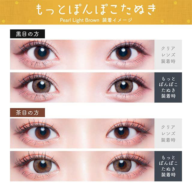 ぽんぽこたぬき-イメージ画像-Flurry(フルーリー) マンスリー3枚入-明日花キララプロデュースカラコン-きぃたん-1ヵ月カラコン