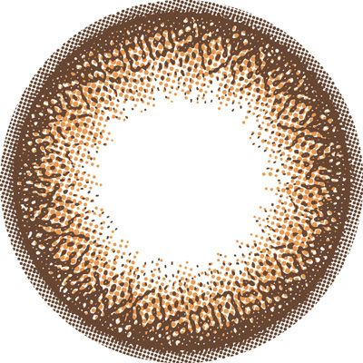 ドーナツブラウン-レンズ画像-【くりっとフチ】フランミー(FLANMY) 10枚入-佐々木希イメージモデル-ワンデーカラコン