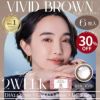 エンジェルアイズ 2week UVM　6枚入（ヴィヴィッドブラウン）