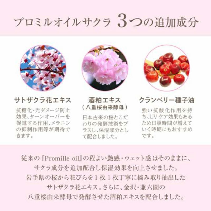 【MUCOTA(ムコタ)】Promille(プロミル) オイル(サクラ)50ml 