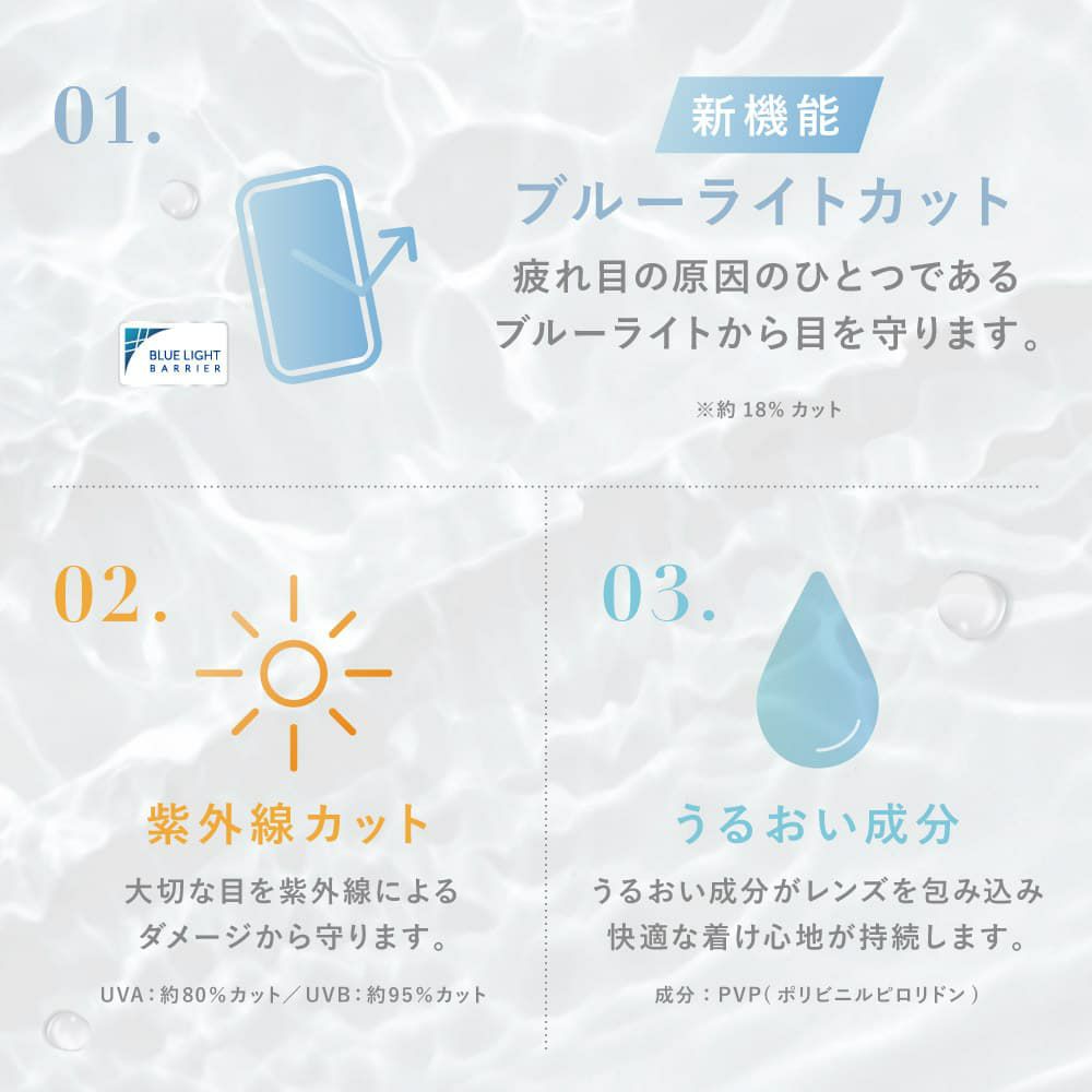  ReVIA(レヴィア) ブルーライトバリア ワンデー10枚[ピュアバリア] 