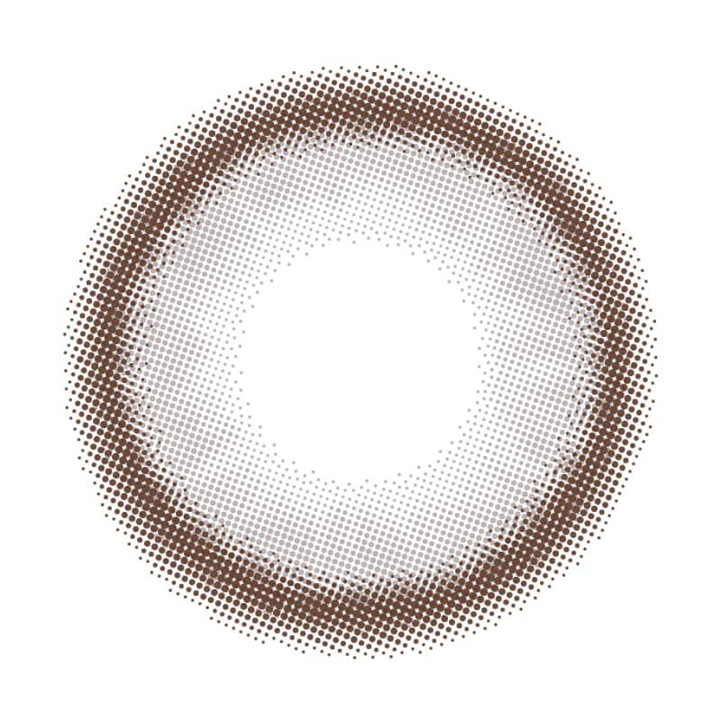 トリコブラウン-レンズ画像-トリコニナル10枚入-KYOKA-ワンデーカラコン