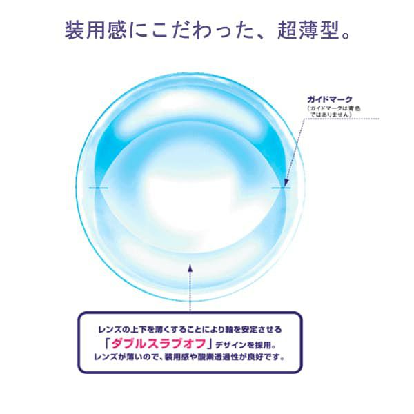 【CYL-1.25/AXIS180°】シード ツーウィークファインUVプラストーリック(2weekFine UV plus TORIC) 6枚入　乱視用 