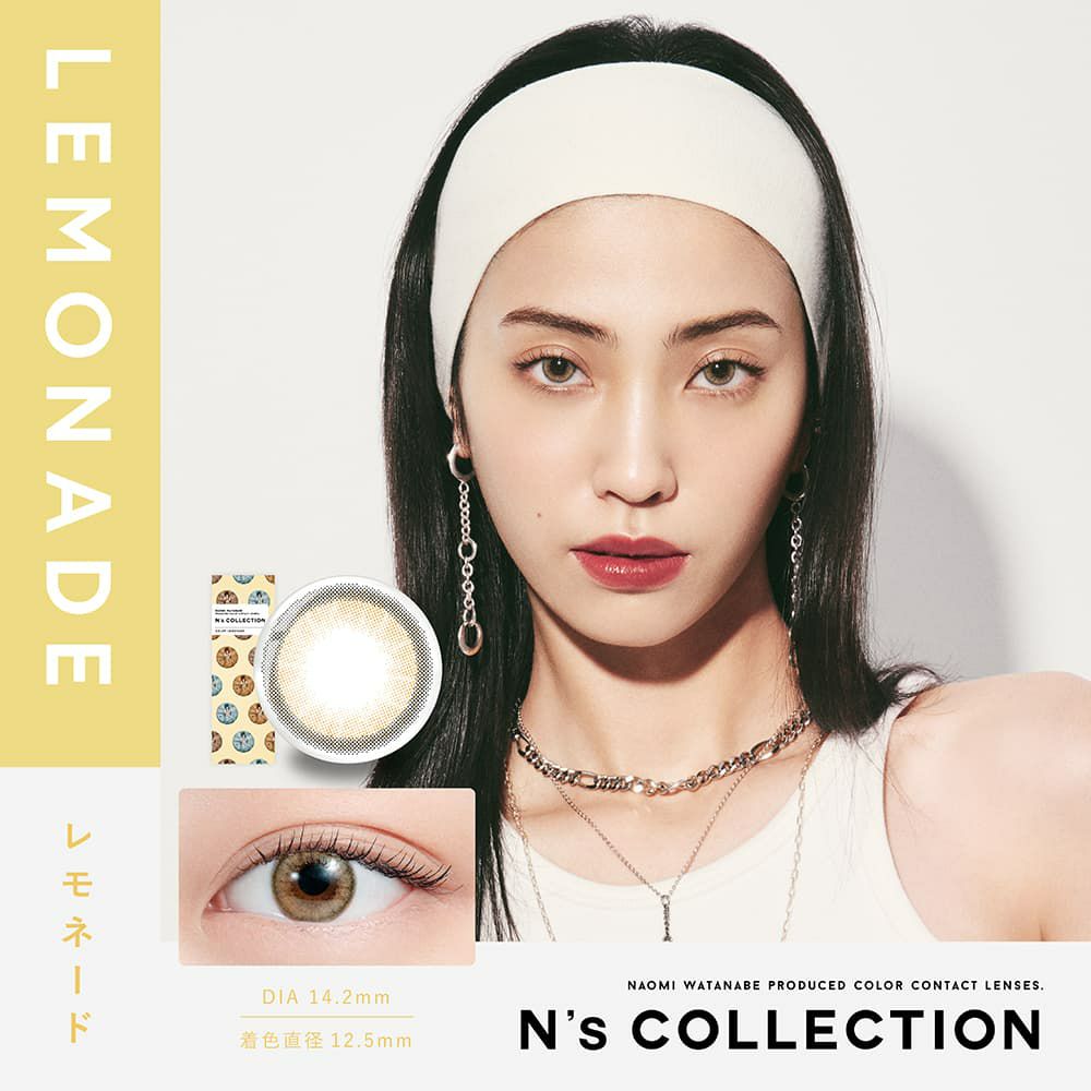 エヌズコレクション (N's collection) 10枚入-渡辺直美カラコン[レモネード] 