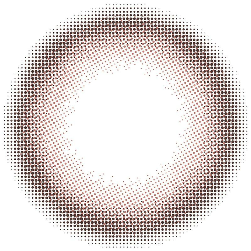 トパーズ ワンデー(TOPARDS 1DAY）10枚入[クリームローズ] -レンズ画像