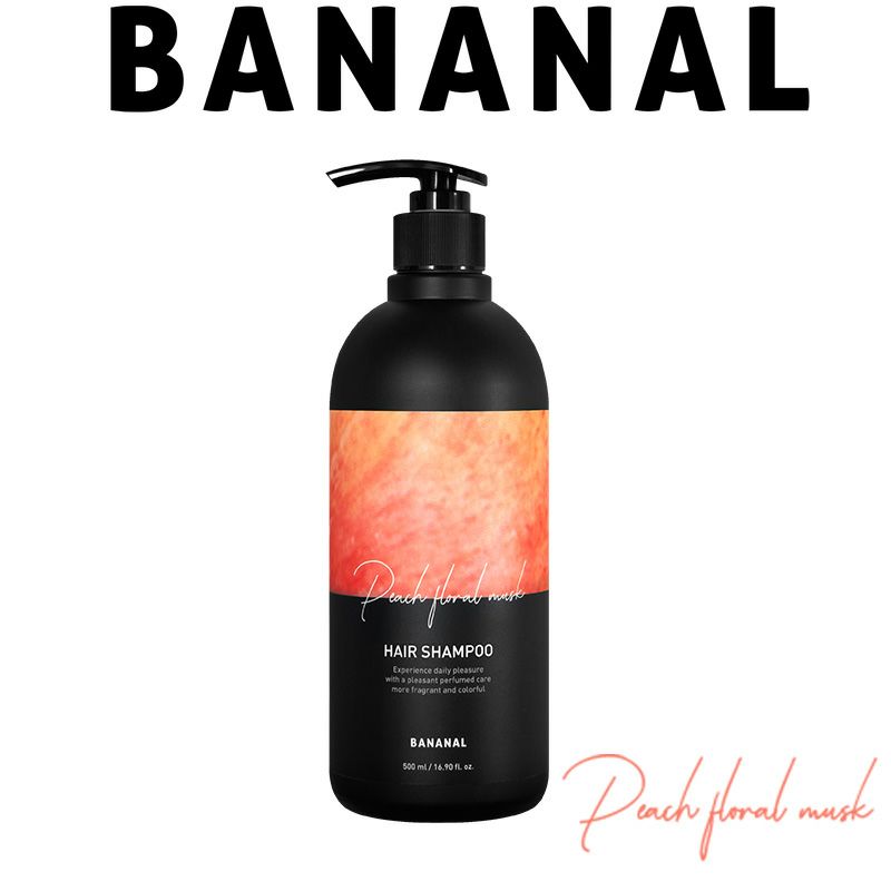 バナナル(BANANAL)】パフュームドヘアシャンプー 500ml [ピーチフローラルムスク] |エンジェルスタイル