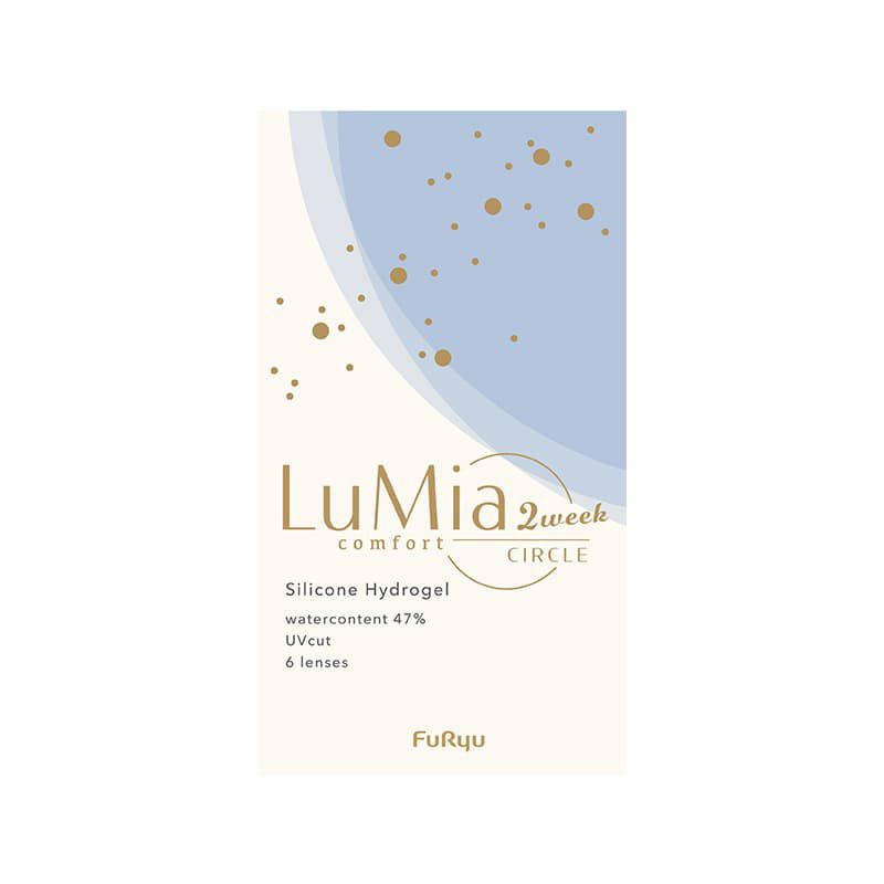 ルミアコンフォート2ウィークサークル(LuMia comfort 2week CIRCLE) 6枚入[ワッフルピンク] 