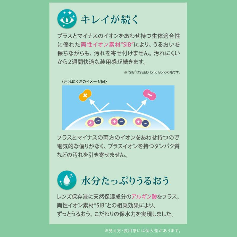  【CYL-1.75/AXIS180°】シード 2week Pureうるおいプラス乱視用　6枚入(BC8.6mm) 
