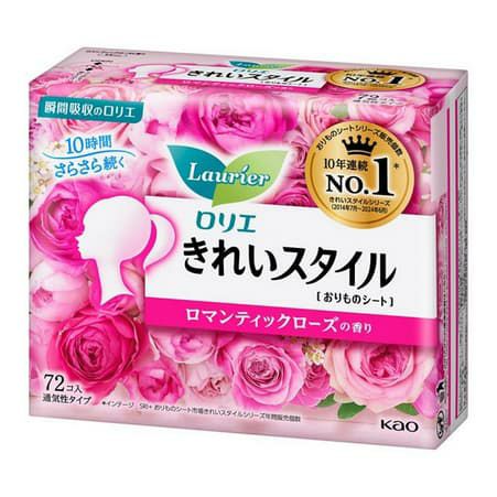 ロリエ きれいスタイル ロマンティックローズの香り パンティライナー 72コ入