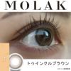 MOLAK1DAY(モラクワンデー)10枚入[トゥインクルブラウン] 