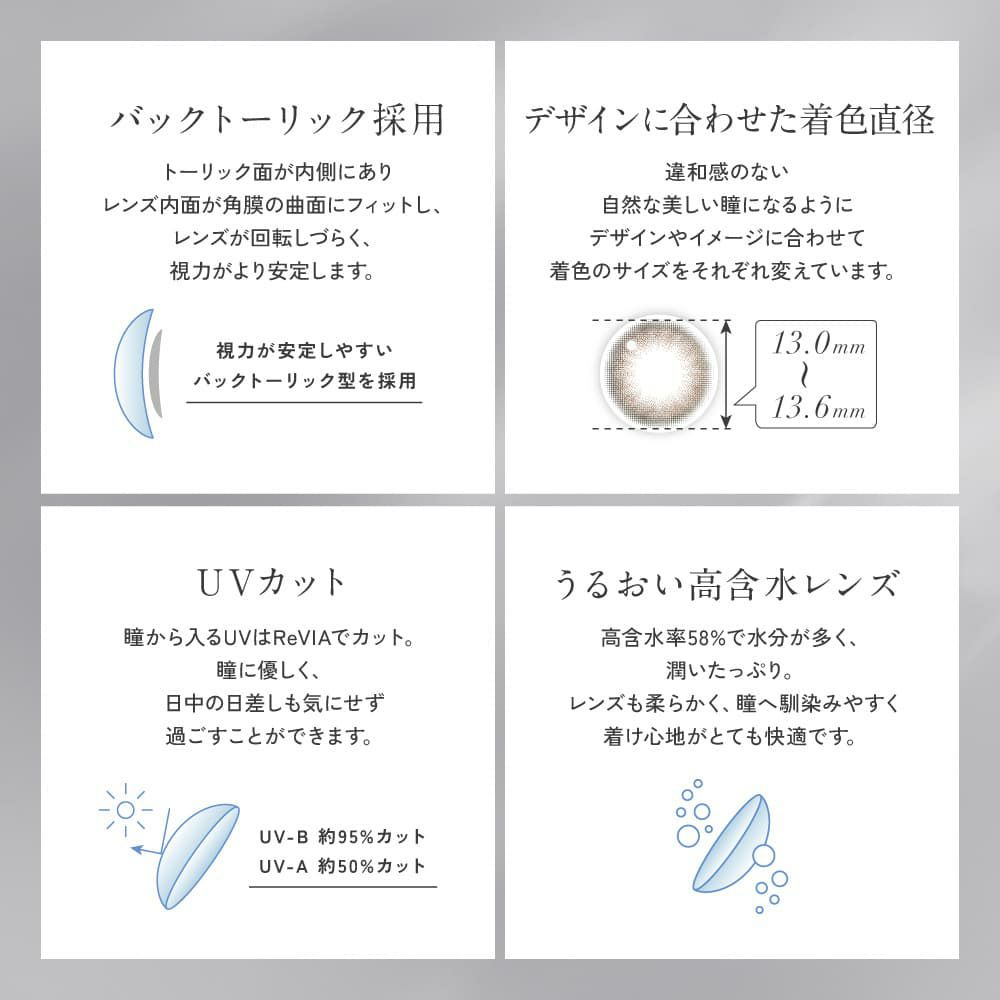 【CYL-0.75/AXIS180°】レヴィア トーリック ワンデー サークル(ReVIA TORIC 1day CIRCLE）10枚入-LESSERAFIMキムチェウォン-チェウォン-レヴィア乱視用カラコン