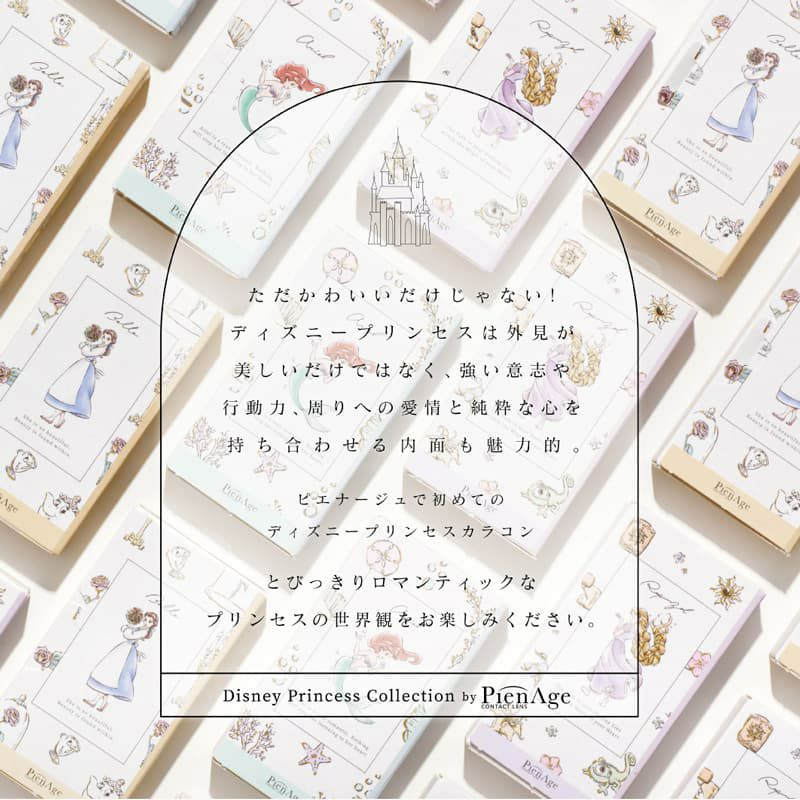 ディズニープリンセスコレクション バイ ピエナージュ 6枚入