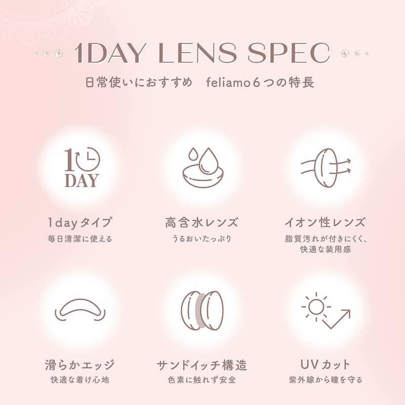 フェリアモ ワンデー（feliamo 1day） 10枚入[ブリュレパール] 