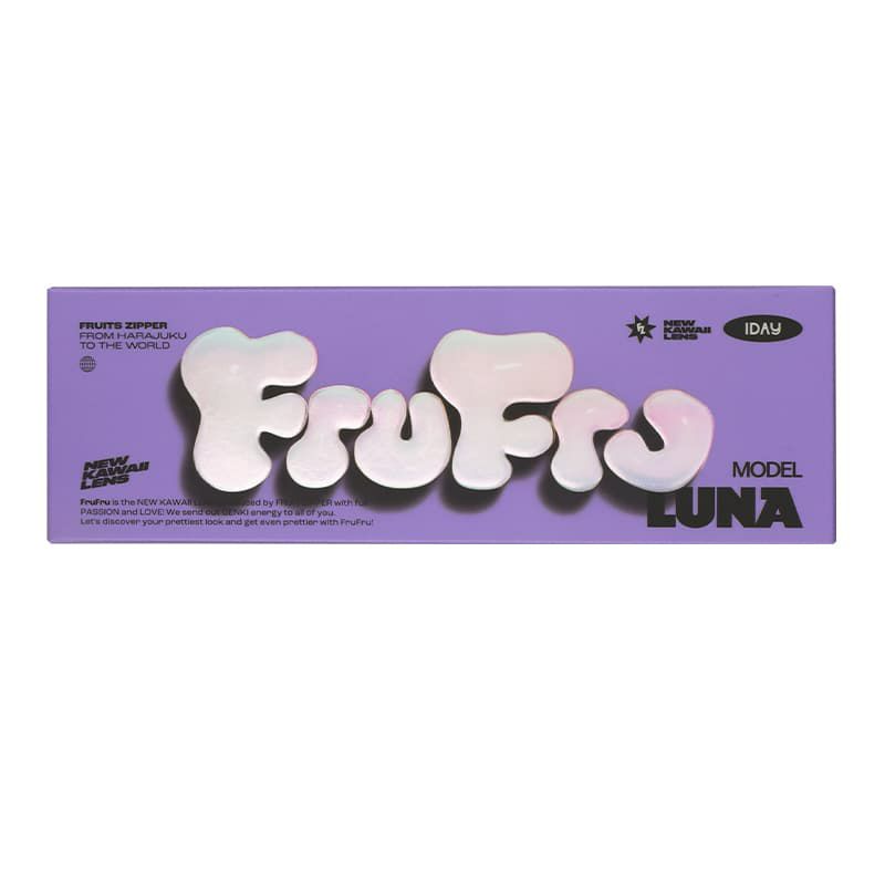 ★FRUITS ZIPPER★フルフル (FruFru)10枚入[LUNA　BROWN] 