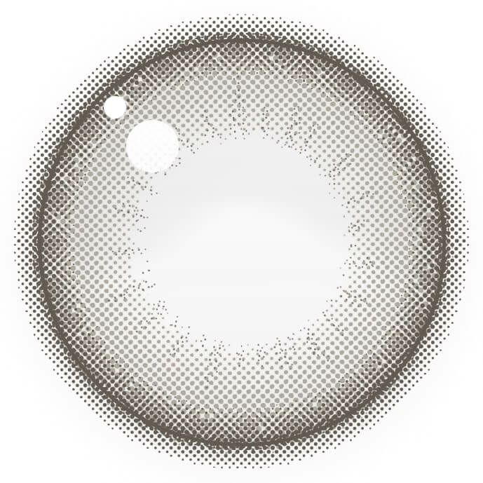  エバーカラーワンデーナチュラル 20枚入[パールスノーグレー] レンズ画像