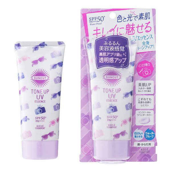 【コーセーコスメポート】サンカットR トーンアップUV エッセンス ラベンダー （日焼け止め）SPF50+・PA++++ 80g 