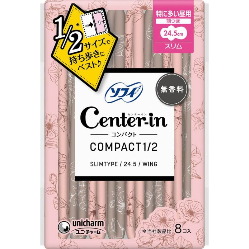 ソフィ センターインコンパクト 特に多い昼用 羽つき (24.5cm×8枚) 