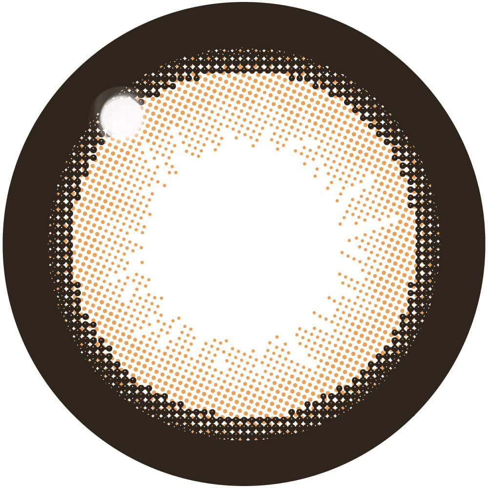 NO.3ブラウン-レンズ画像-【CYL-0.75/AXIS180°】シークレットキャンディーマジックトーリック 10枚入 