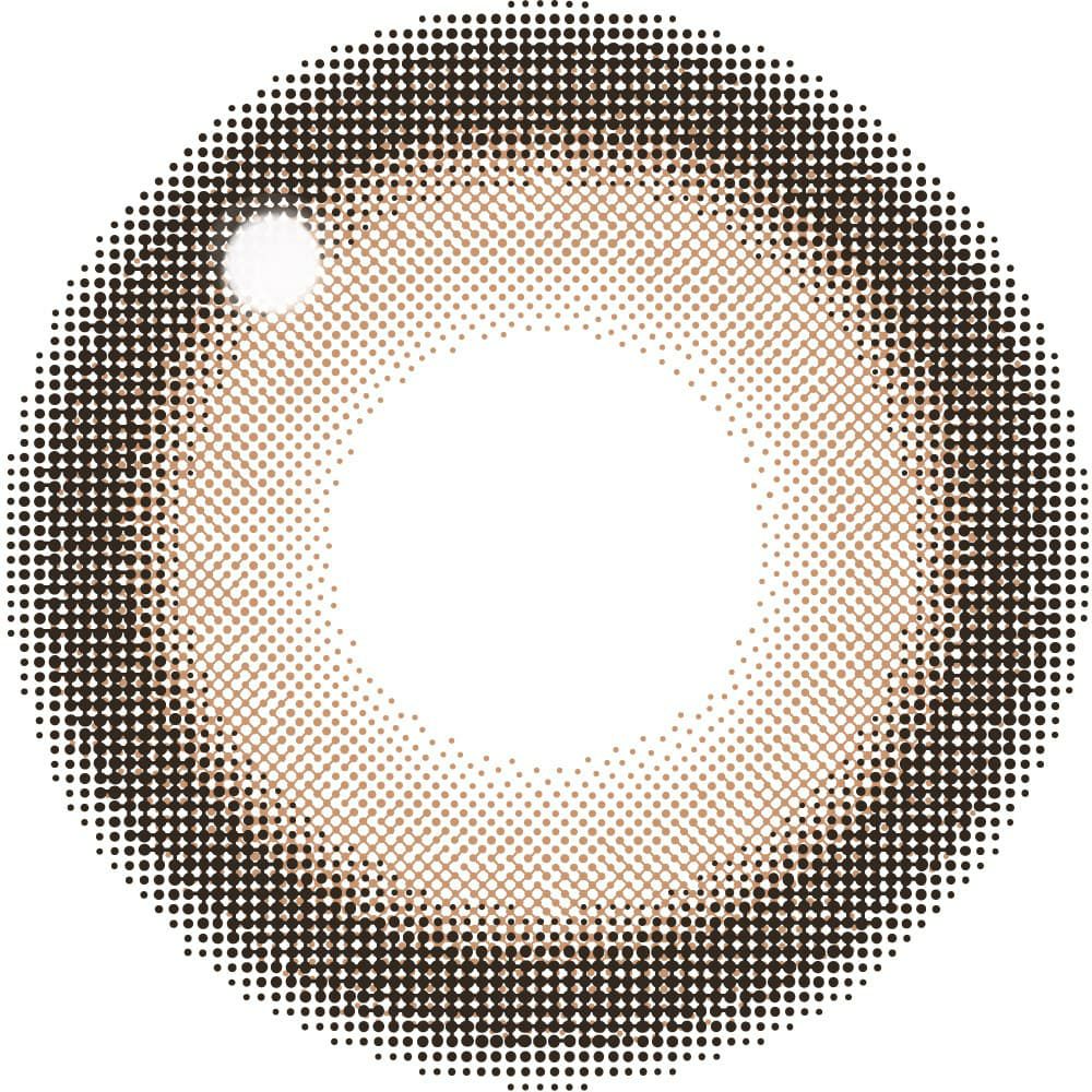 バニラブラウン-レンズ画像-【CYL-1.25/AXIS180°】シークレットキャンディーマジックトーリック 10枚入 