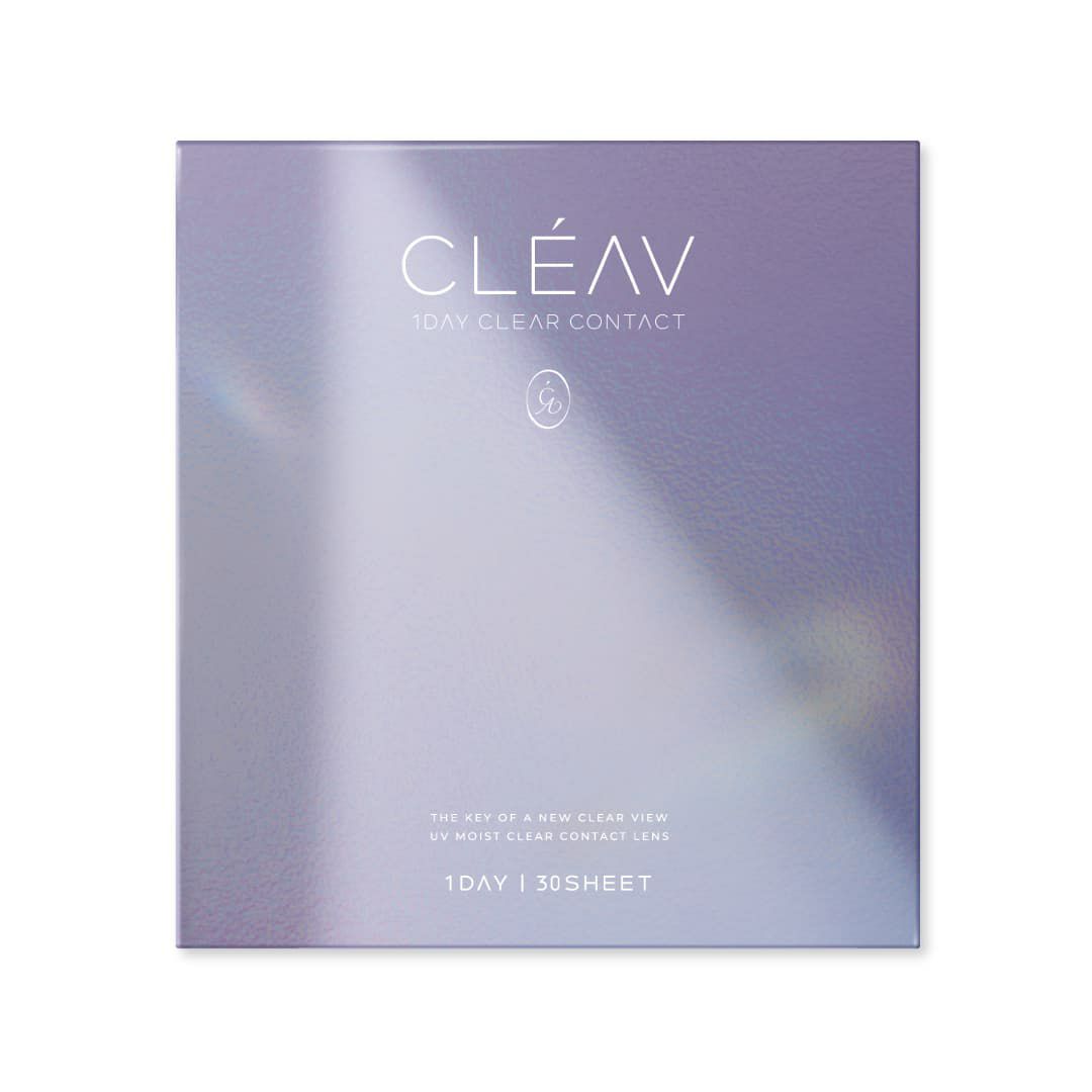 パッケージ-クレーヴ(CLEAV) 30枚入-クリアコンタクトレンズ-低含水