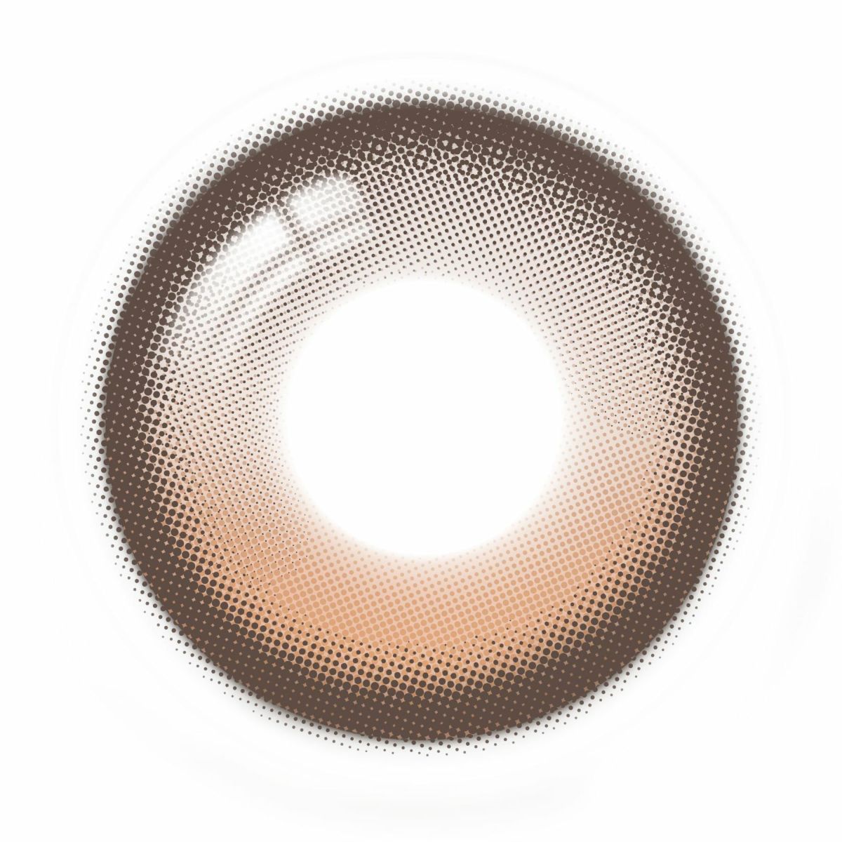 ルナンブラウン-レンズ画像-シリコーン素材-回らない水光カラコン-ワンデーリフレアアンローラ(Unrolla)10枚入 