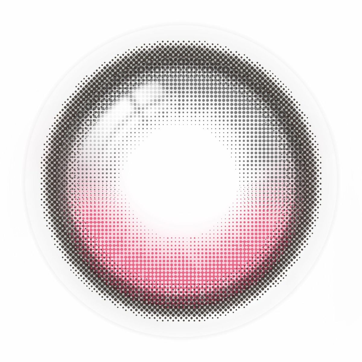 ルナンピンク-レンズ画像-シリコーン素材-回らない水光カラコン-ワンデーリフレアアンローラ(Unrolla)10枚入 