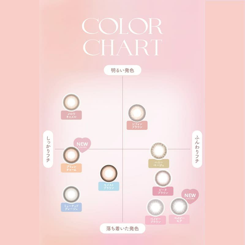  チューズミーマンスリー (Chu's me monthly) 2枚入[ベイビーモア] -ゆうこすカラコン-DIA14.5mm-ばれないカラコン