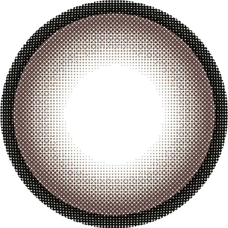 チョコムースパイレンズ画像-きぬイメージモデル-シャルトン ワンマンス(Charton 1month)2枚入[チョコムースパイ] -マンスリー-細フチカラコン