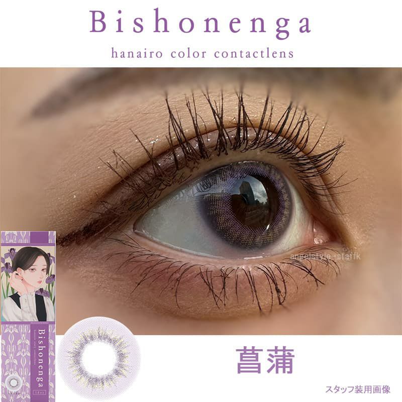 ビショウネンガ ワンデー(美少年画 Bishonenga)10枚入-菖蒲-レポ 